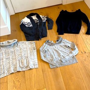 Cute girls sweater bundle size 7-8